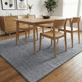 thumbnail image 2 of WANLISELL Area Rugs for Living Room, 6' x 9' Stain-Resistant Washable Rug, Soft Indoor Low-Pile Carpet for Kitchen, Playroom, Dining Room, Office, Gray & White, 2 of 9