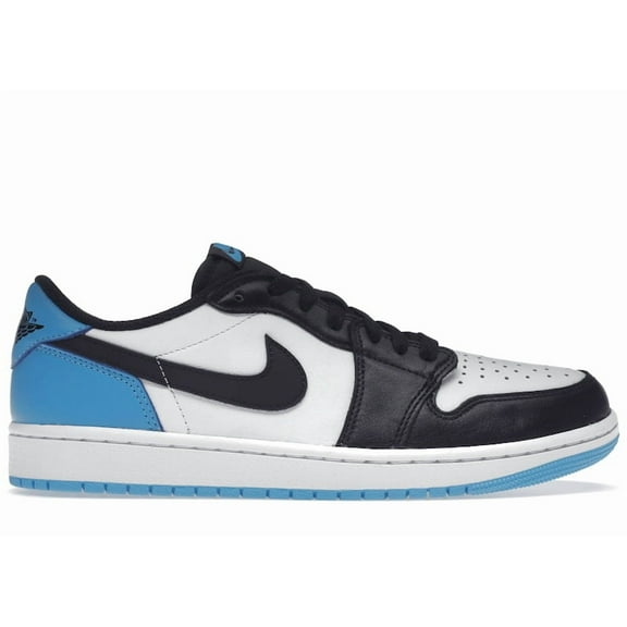 Jordan Men's 1 Retro Low OG Black Dark Powder Blue Shoes, from StockX