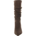 thumbnail image 2 of Marc Fisher Womens Manya Faux Suede Pointed Toe Mid-Calf Boots, 2 of 3