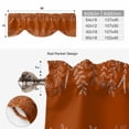 thumbnail image 6 of Burnt Orange Fall Tie Up Valance Curtains for Windows, Kitchen Curtains Window Treatments, Thanksgiving Eucalyptus Leaves Abstract Short Window Shades Valances for Bedroom Bathroom Cafe 42"x12", 6 of 8