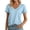 Light Blue, variant on Lixiuxyad Casual T Shirts Women's V Neck T Shirt Soft Comfortable Casual Basic Tee For Everyday Wear And Summer Outfits,Blue L