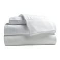 thumbnail image 4 of Comfy Bamboo World Series 90gsm 4pc Microfiber Bedsheets Sheet Set, Queen Size Bed, White, 4 of 5
