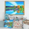 thumbnail image 3 of Designart 'Reflection Of Mountain and Sky On The Lake Water' Nautical & Coastal Framed Art Print, 3 of 4