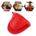 thumbnail image 3 of Manoplas de silicona para horno 2 uds. guantes para hornear aislados Clip de mano (rojo sandía) JShteea Libre de BPA, 3 of 6