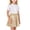 Gold, variant on Kilaqueen Girls Shimmer Pleated Skirt with Elastic Waist, Metallic A Line Mini Skater Skirt for Parties, Dance, Performances and Holiday Outfits