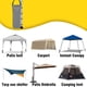 thumbnail image 5 of Xihbxyly Bolsas de Peso para Arena Extragrandes, Tela Resistente de 600D, Fácil de Instalar En Tiendas de Campaña, Estabilizador Instantáneo de Toldo, Ideal para Acampar Al Aire Libre, Ajuste Univers, 5 of 7