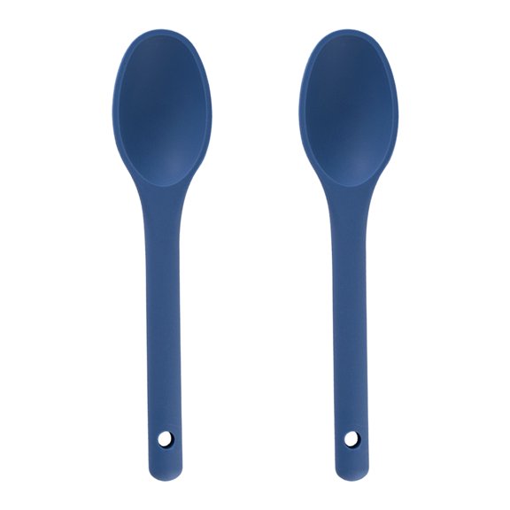 Youliang Silicone Mixing Spoon Heat Resistant: 2Pcs Short Handle Kitchen Utensils