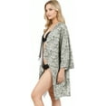thumbnail image 3 of HAPPY BAY Women's Duster Front Open Cardigans Vintage Kimono L-XL Black, Geometric, 3 of 5