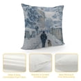 thumbnail image 4 of Orinice Dog Graphic Decorative Throw Pillow Cover Cotton Linen Fabric for Home Living Room Bedroom Couch Sofa Winter Car 1PC 12x12in, 4 of 5