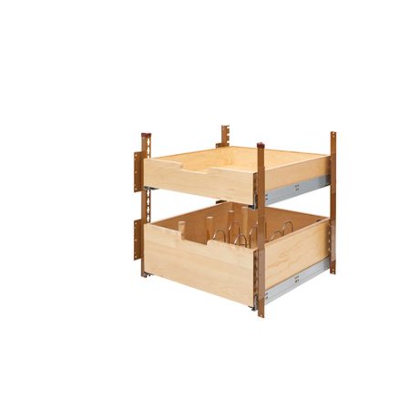 Rev A Shelf Wood Pilaster System Pull Out Drawer Walmart Com