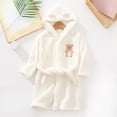 thumbnail image 2 of Dagaeig Boys Girls Kids Flannel Bathrobe,Soft Hooded Sleep Robe with Waist Tie,Cozy Cartoon Pattern,for Boys Girls 2T 3T 4T 5T 6T 7T 8T ,All-Season Loungewear Toddler Pajamas 4-5 Years, 2 of 5