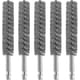 thumbnail image 1 of 5pcs Stainless Steel Bore Brush Wire Brush for Drill Cleaning Wire Brush Stainless Steel Brush with Hex Shank Handle, Silver, 1 of 5