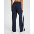 thumbnail image 3 of BALEAF Womens Track Pants Athletic Running Pants Sweatpants Straight Leg Zipper Pockets Sports Jogging Striped Loose Fit Navy L, 3 of 6