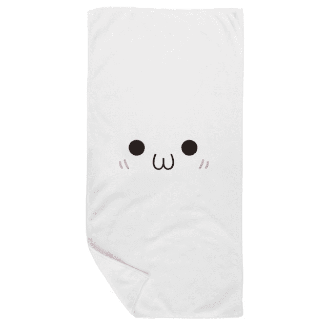 Face Blush Expression Bath Towel Soft Washcloth Facecloth 35x70cm