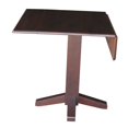 thumbnail image 5 of International Concepts K15-36-C613-2 Table Carrée à Double Abattant de 36 Po avec 2 Chaises Dossier en X, Moka Riche, 5 of 5
