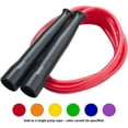 thumbnail image 3 of Champion Sports 9 Foot Licorice Jump Rope for Fitness, Assorted Colors - Speed Jump Ropes with Contoured Handles for Exercise, Cross Training, Boxing - Single Premium Skipping Rope for Kids, Adults, 3 of 7