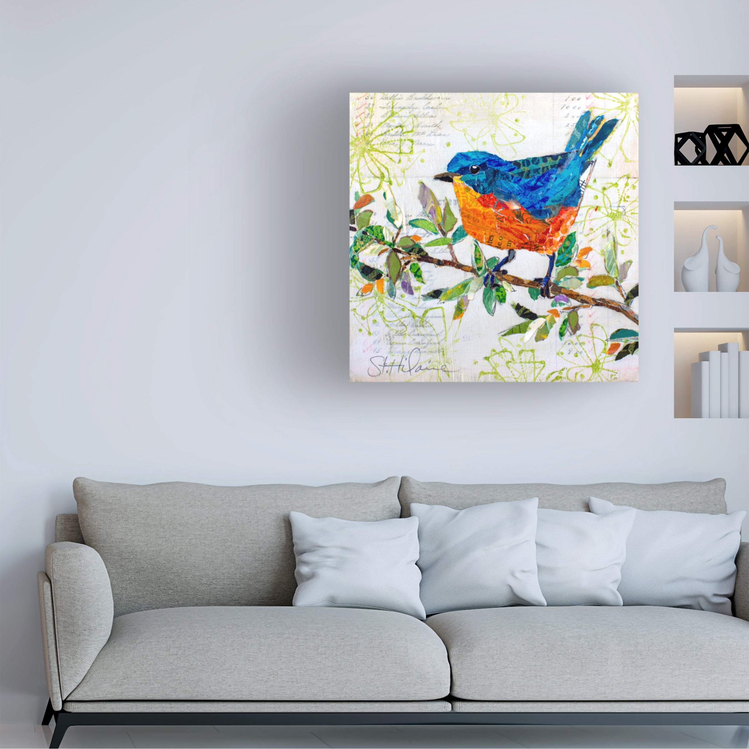 Elizabeth St. Hilaire 'Happy Bird I' Canvas Art