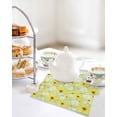 thumbnail image 4 of Farmhouse Daisy Kitchen Dish Towels for Drying Dishes Set of 4, Spring Watercolor Yellow White Floral Green Waffle Weave Microfiber Hand Tea Bathroom Towels Quick Dry & Absorbent Towel 12x12, 4 of 7