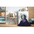 thumbnail image 2 of Ahgly Company Machine Washable Indoor Rectangle Transitional Deep Periwinkle Purple Area Rugs, 5' x 7', 2 of 7