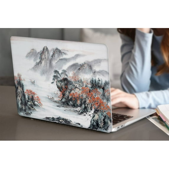 KSK KAISHEK Hard Case Only for Old Version MacBook Air 13 inchs( No Touch, 2017-2014/2013//2012/2011/2010) + Black Keyboard Cover Model A1466 A1369, No USB-C Painting 87