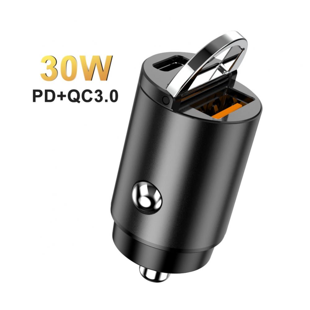 USB C Car Charger, 30W PD / 30W QC Super Fast Charge [Flush Fit