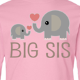 thumbnail image 4 of Inktastic Big Sis Elephant Long Sleeve Youth T-Shirt, 4 of 5