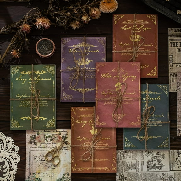 180 Sheets of Scrapbook Paper, Vintage Journaling Scrapbooking Supplies Craft Kits for Bullet Journals Junk Journal Planners Aesthetic Room Decor Wall Art Collage Album Cottagecore Picture Frames