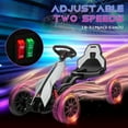 thumbnail image 5 of Aosom 12V Electric Go Kart for Kids w/ Adjustable Speed, White, 5 of 10