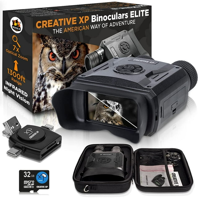 CREATIVE XP Night Vision Goggles Digital Military Binoculars, 128GB