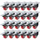 thumbnail image 1 of Placa giratoria Caster Wheels FactorDuty de 2 pulgadas con freno de poliuretano rojo (paquete de 24), 1 of 6