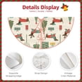 thumbnail image 3 of Rateoe Christmas Dachshund Dog Pattern Christmas Tree Skirt with Ties , Christmas Tree Decorations, Farmhouse Christmas Decor Xmas Holiday Decorations-30", 3 of 6