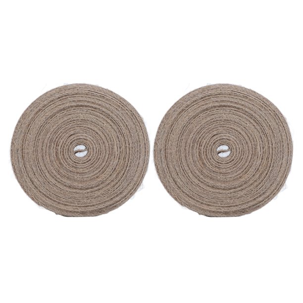 Cinta De Tela De Arpillera De Yute, Conveniente Cinta De Arpillera De 2 Rollos Resistente Al Desgarro Para Envolver Regalos