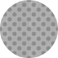 thumbnail image 1 of Ahgly Company Tapis d'Intérieur Lavables en Machine, Ronds, Gris Argent Transitionnel, 7' Ronds, 1 of 7