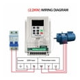 thumbnail image 2 of 220 0.45KW 0.75KW 1.5KW 2.2KW 4KW Single Phase Inverter VFD 2 3 Inverter Frequency Converter Frequenc Drive Spindle Speed ,Clear Interface, 2 of 6
