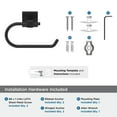 thumbnail image 5 of Amerock Appoint Matte Black Single Post Toilet Paper Holder, 5 of 8