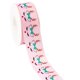 thumbnail image 1 of Nuevo Grosgrain estampado con diseño festivo Feliz Navidad de 50 yardas, accesorios para el cabello, 1 of 4