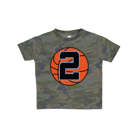 

Inktastic Basketball 2nd Birthday 2 Year Old Gift Toddler Boy Girl T-Shirt