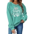 thumbnail image 2 of TAIAOJING 2024 Women's Fashion Easter Printed Sweatshirt Round Neck Long Sleeved Hoodie (1), 2 of 7
