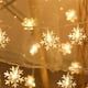 thumbnail image 4 of Cadena de lámpara Irfora Caja de batería de copo de nieve, cadena de luz para decoración de habitación, luz de fiesta de vacaciones de Navidad, lámpara colgante de modelado decorativa para acampar al Irfora Cadena de lámpara, 4 of 7