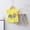 Yellow, variant on Girls 2 Piece Outfits Summer Clothes Short Sleeve Soft T Shirts and Casual Shorts Kids Clothing Sets Pink Size 6T