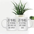 thumbnail image 2 of Koyal Wholesale 20th Anniversary Coffee Mug, 20 Years of Wearing the Pants in the Family, Letting Him Think, 2-Pk, 2 of 4