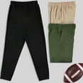 thumbnail image 3 of PURE CHAMP 3 Pack Boys Sweatpants Mesh Lightweight Kids Clothes with Zipper Pockets Active Quick-Dry Boys Pants Sizes 4-20 (Set 4 Size X-Small), 3 of 3