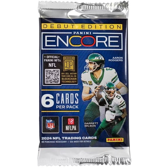 NFL Panini 2024 Encore Football Trading Card HOBBY Pack (6 Cards)