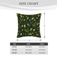 thumbnail image 4 of Kll Green Branch Olive Decorative Throw Pillow Covers Velvet Soft For Couch Sofa Bedroom Living Room Outdoor -16"X16", 4 of 8
