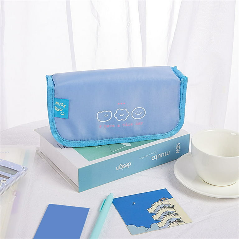 Pencil Case Large Capacity Pencil Pouch Handheld Pen Bag Cosmetic Portable  Gift for Office School Teen