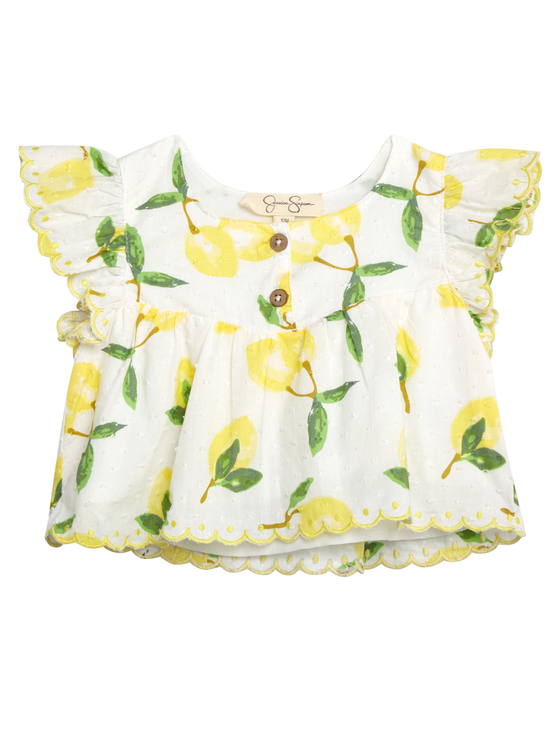 Jessica Simpson Baby Girls' Cotton Top, Bloomers and Headband Set, 3-Piece. Sizes 0M-12M