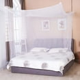 thumbnail image 2 of LAMIRO Solid Polyester Bed Canopy,White, 2 of 7
