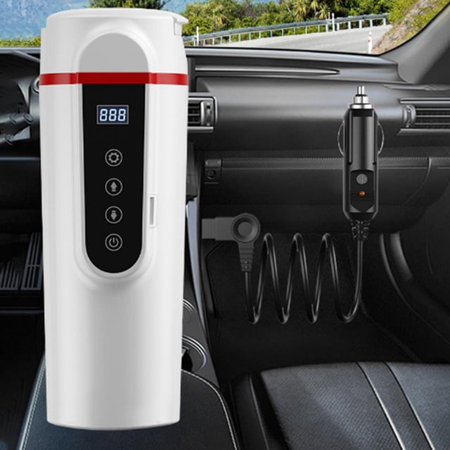 Taza para Coche con Calefacción Inteligente, Taza de con Apagado Automático, Se la la adaptaciónción para Viajes en hogar, Coche, 12 V / 24 V, - Pequeña Pequeña