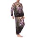 thumbnail image 2 of Fotbe Dog in Lavender Flowers Pijama de Hombre con Estampado de Manga Larga, Conjunto de 2 Piezas, Ropa de Dormir Suave y Cómoda con Bolsillos-Medium, 2 of 7