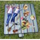 thumbnail image 4 of Alfombra de picnic a prueba de humedad de tela Oxford de 200 x 195 cm con rayas verde militar, 4 of 4